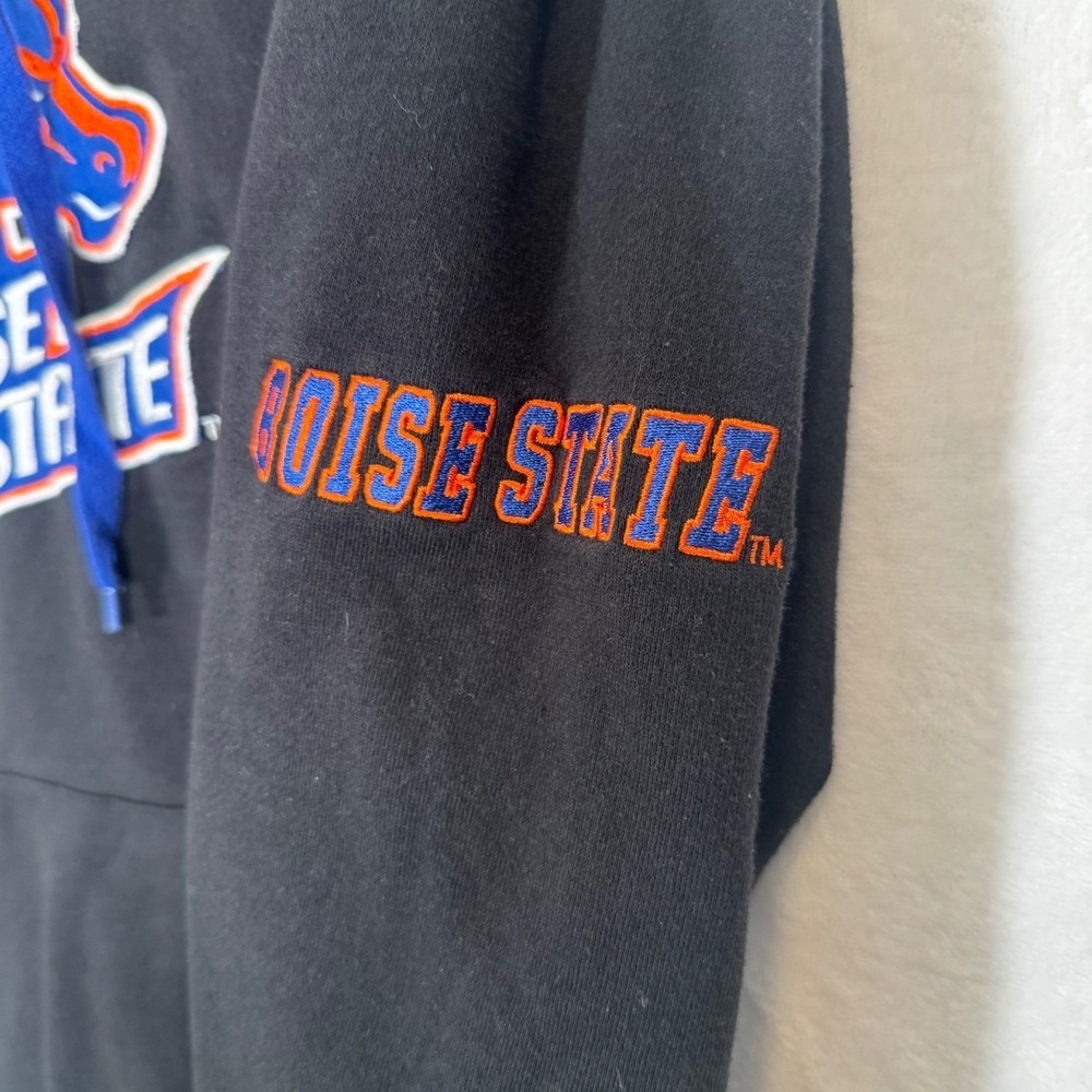 Stadium Athletics Black Boise State Broncos Hoodie Large - Picture 3 of 8